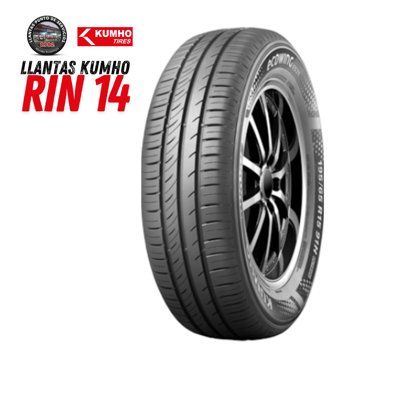 LLANTA 165 65 R14 79T ES31 ECOWING KUMHO CH (logos) 2