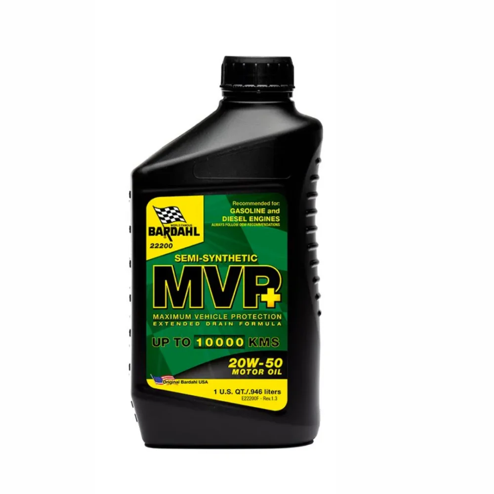 Aceite Bardahl 20W50 Mvp Usa Cuarto 1/4 22110