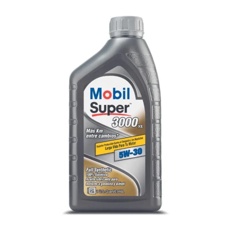 5W30 ACEITE MOBIL SUPER FULL SYNTHETIC 3000 XE 1_4 4308525 Aceite Mobil 5W30 Super Full Synthetic 3000 Xe 1/4 4308525