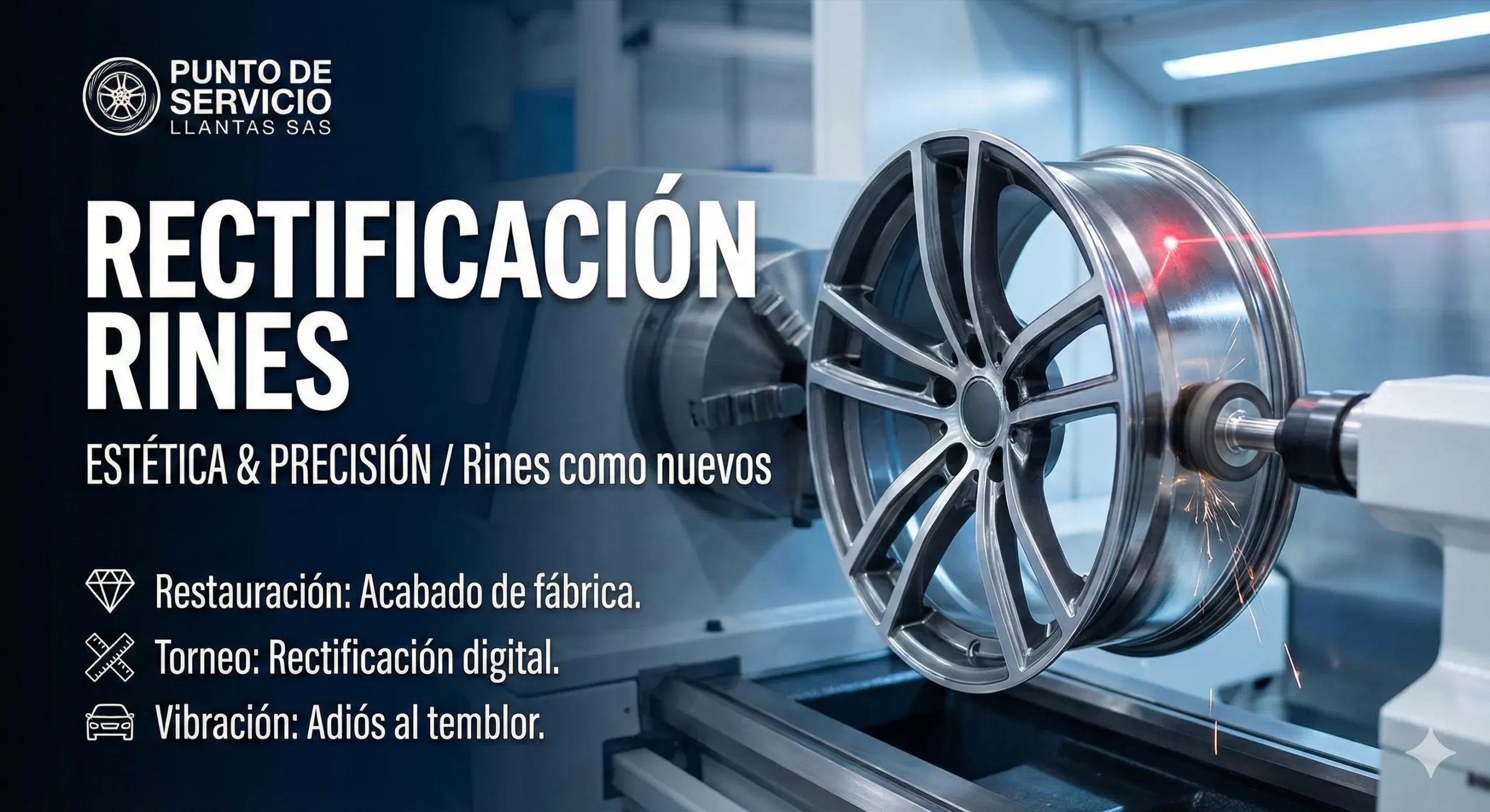 Rectificación de Rines Llantas Punto de Servicio